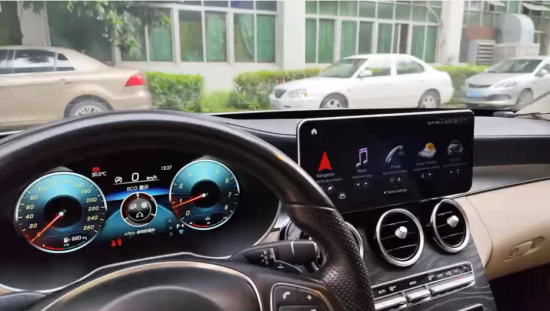 12,3" Digitaler Tacho + Android 14 CarPlay Display NTG5 C-Klasse W205 NTG5.5